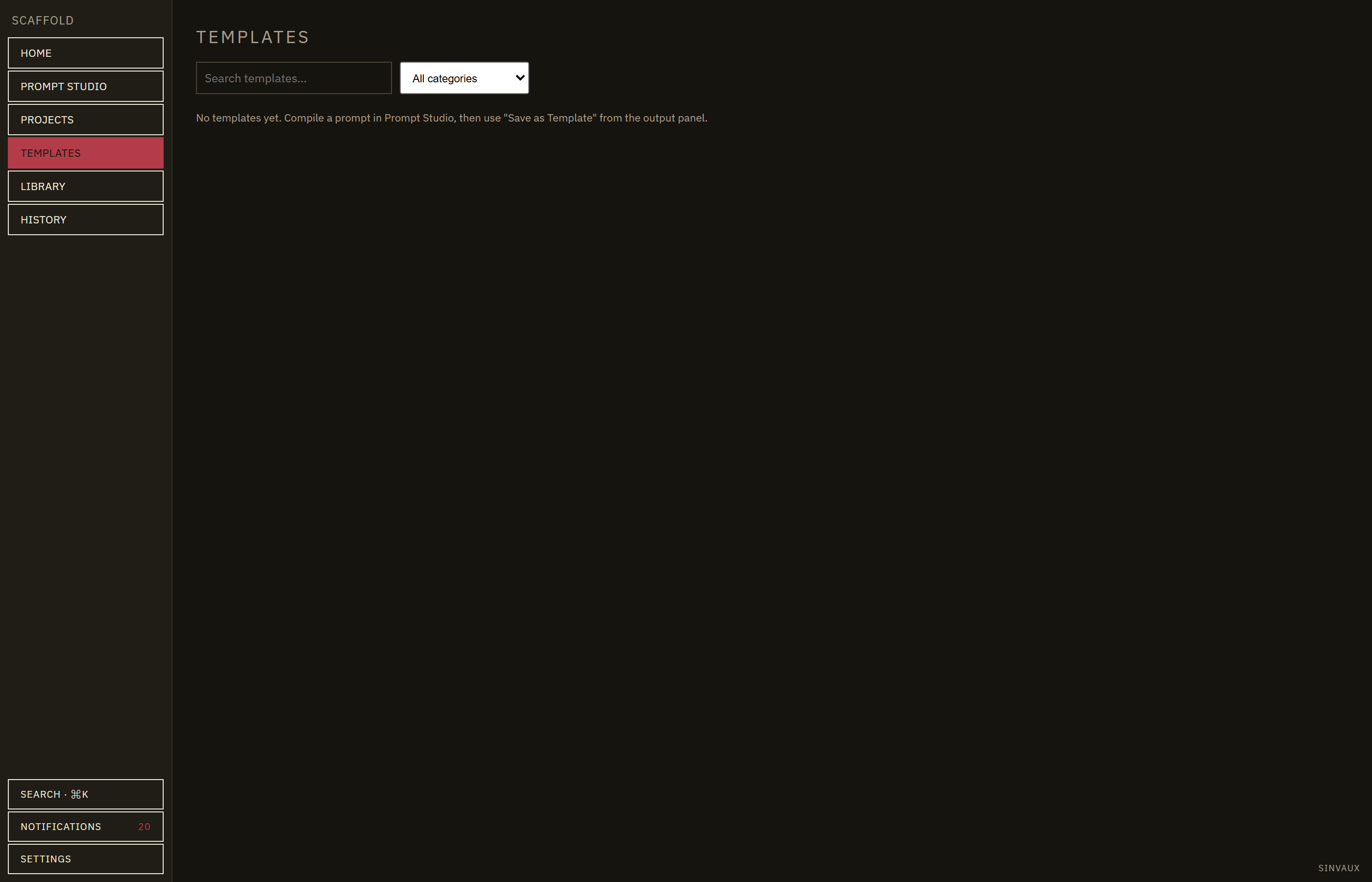 Scaffold Prompt Templates and Starter Workspace