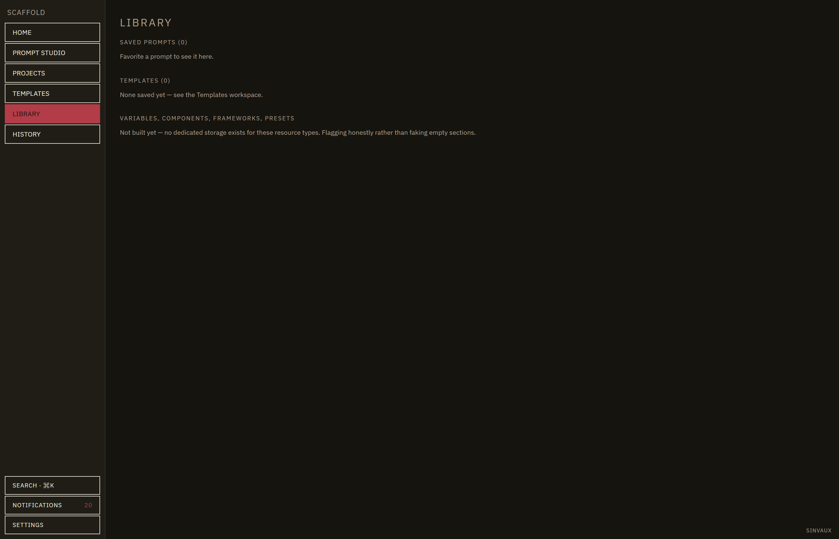 Scaffold Prompt Library and reusable templates